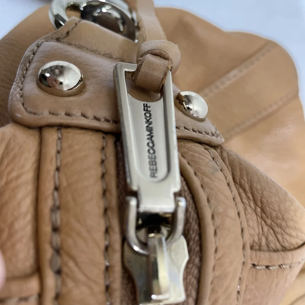 Rebecca Minkoff Morning After Bag MAB Caramel Leather Tote Satchel Crossbody